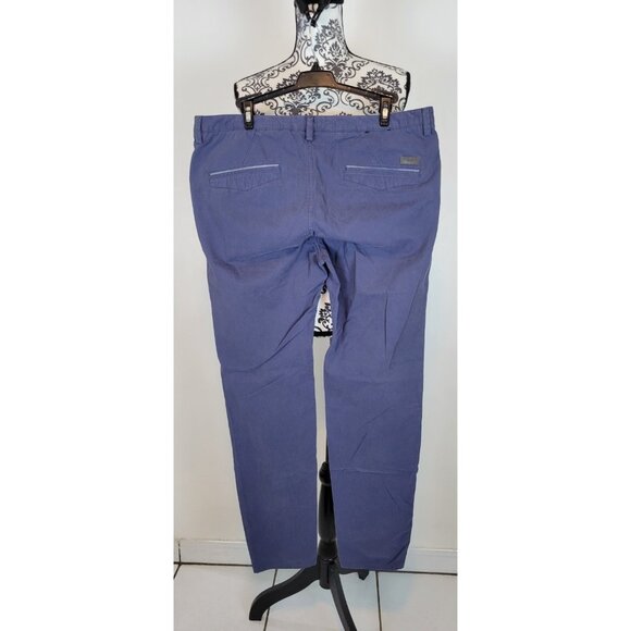 Hugo Boss Men's Chino Pants Blue Size 34 Casual Slim Fit Cotton Straight Leg - Picture 2 of 16